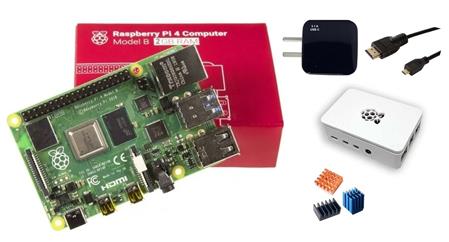 Kit Raspberry Pi 4 B 2gb Original + Fuente 3A + Gabinete ABS Rectangular + HDMI + Disipador